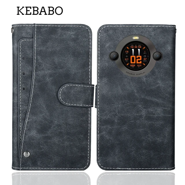 Portfel skórzany Blackview Oscal Pilot 2 etui 6,5 "modny luksusowy ochronny dostosuj etui na telefon w stylu vintage w stylu książki