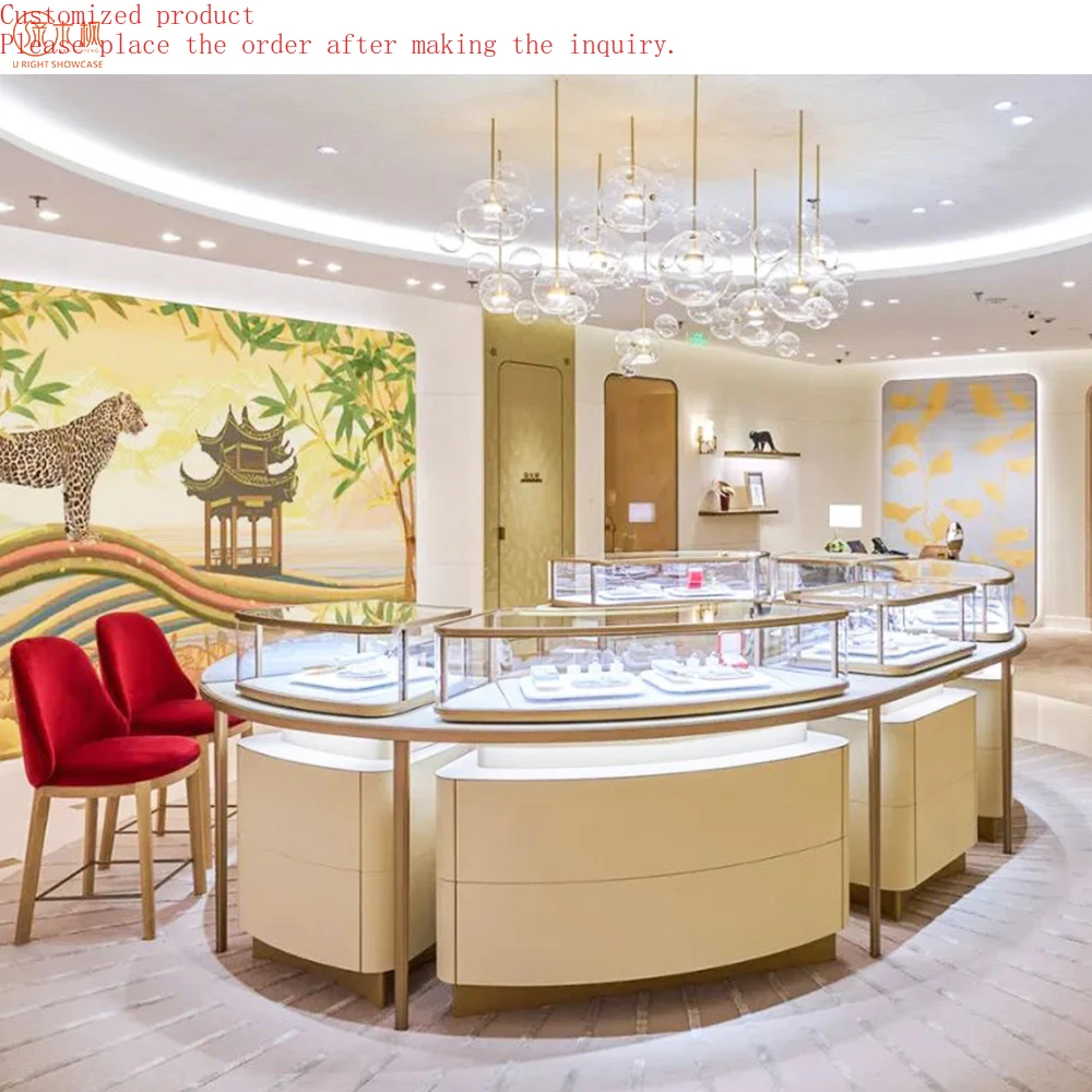 

Luxury Brand Glass Jewellery Display Cabinet Custom Design Watch Display Stand for Shop Furniture