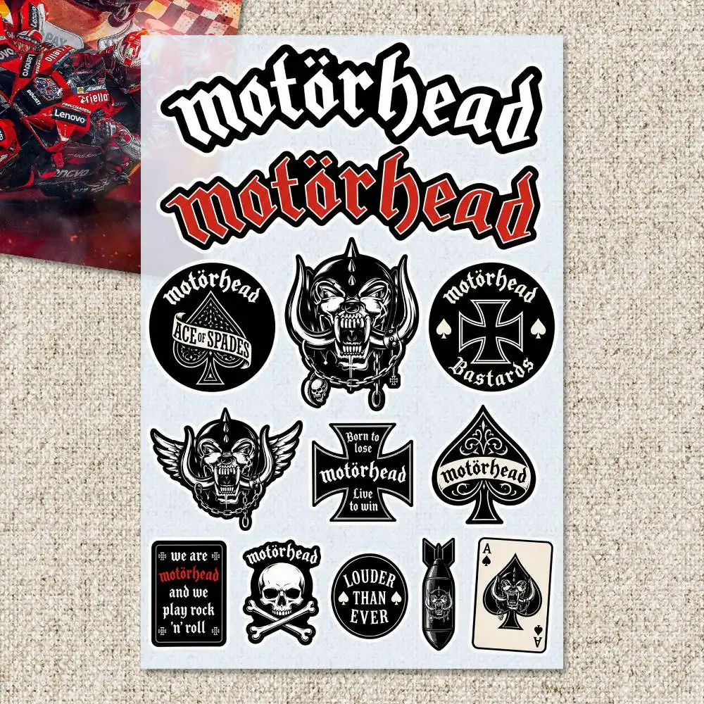 M-otorhE-A-D Stickers Moto Sticker Auto Body Bumper Windows Motorcycle Laptop Walls Vinyl Decal Car Tuning Accessories view 3