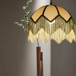 Nuovo lampadario in tessuto per camera da letto in stile retrò francese designer americano soggiorno camera da letto principale lampade a sospensione per tavolo da pranzo