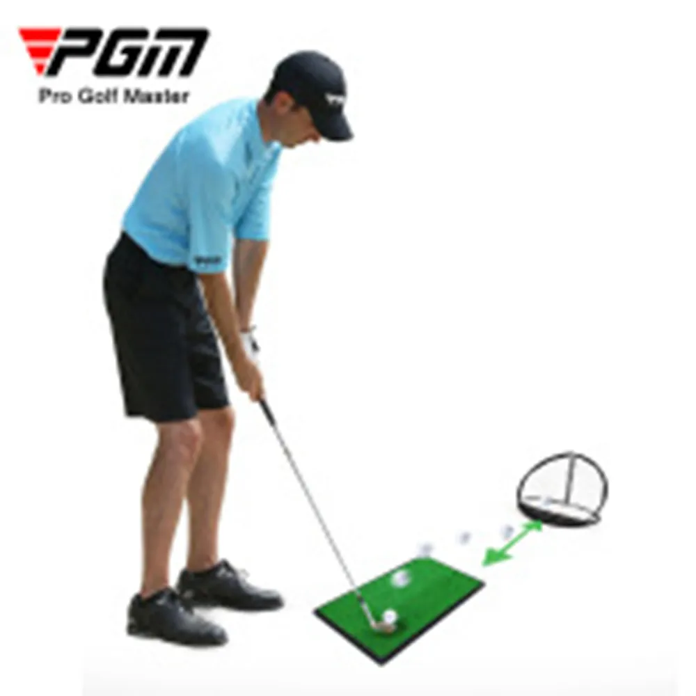 

PGM Golf Swing Training Pad 63x33cm Training Hitting Pad Practice Rubber Tee Holder Grass Indoor Golf Hitting Mat DJD004