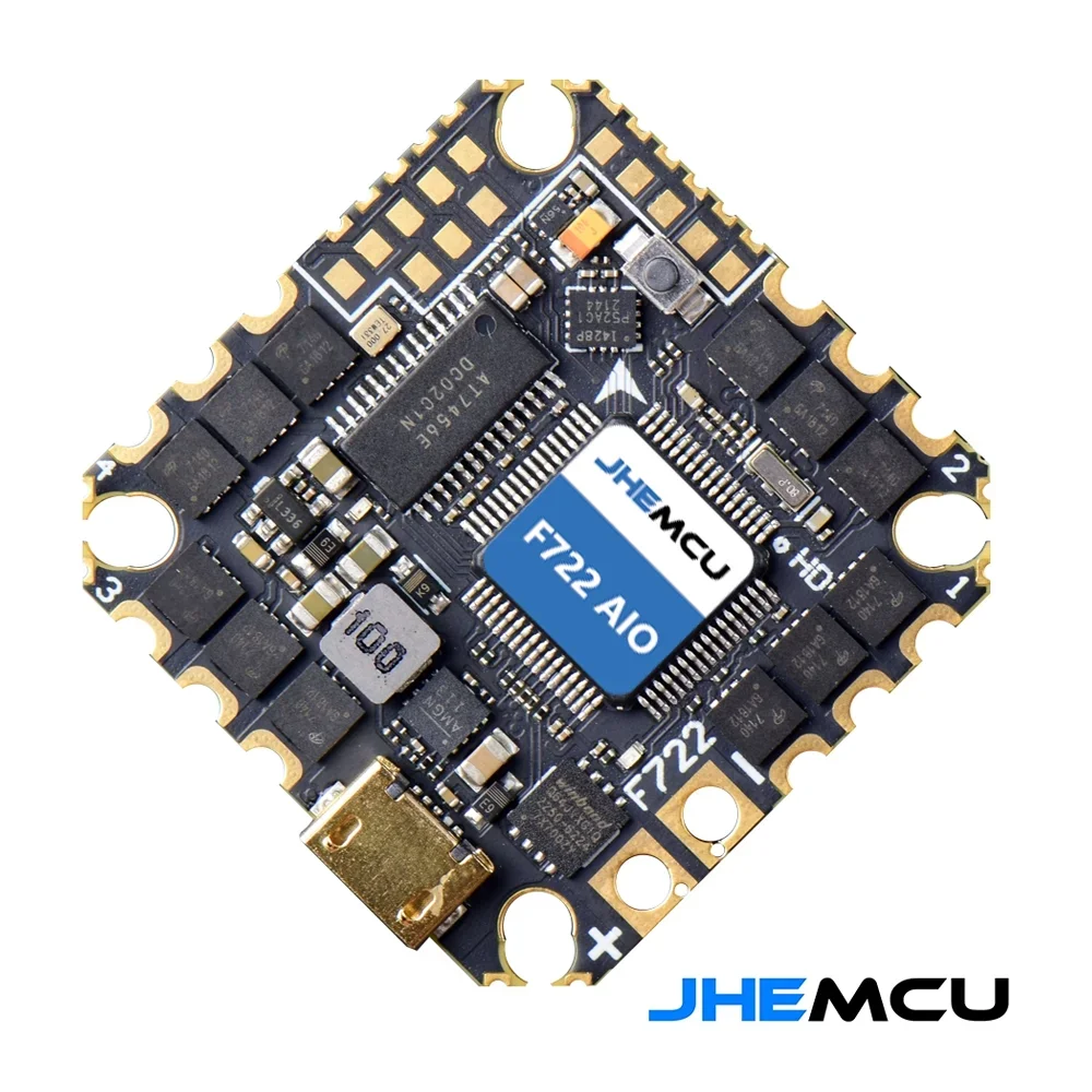 JHEMCU GHF722AIO-HD 40A AIO Flight Control ESC All-in-One 2-6S For FPV Freestyle CinewhoopFPV Racing