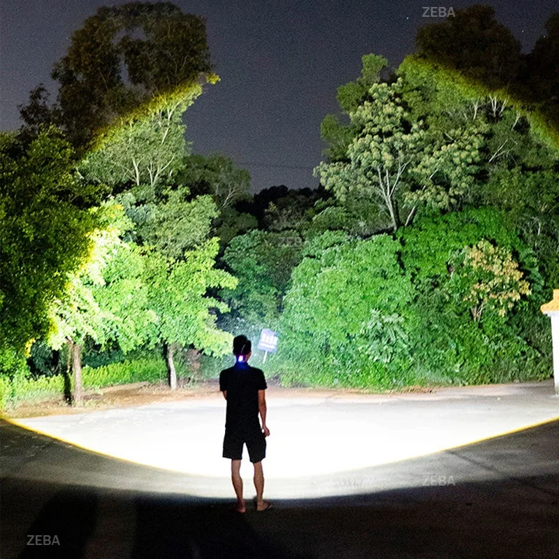 

3900000LM Super Powerful LED Headlamp Lighting 3000M Headlight 18650 Tpye-c Rechargeable Head Flashlight Fishing Hunting Lantern