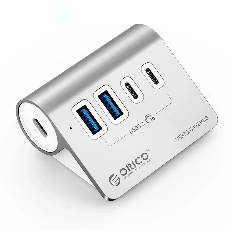 ORICO 10Gbps USB 3.2 HUB Aluminiowy Szybki Hub USB Typu C OTG Rozdzielacz do Akcesoriów MacBooka, Rozgałęźnik do Laptopa, Stacja Dokująca — zdjęcie produktu 7