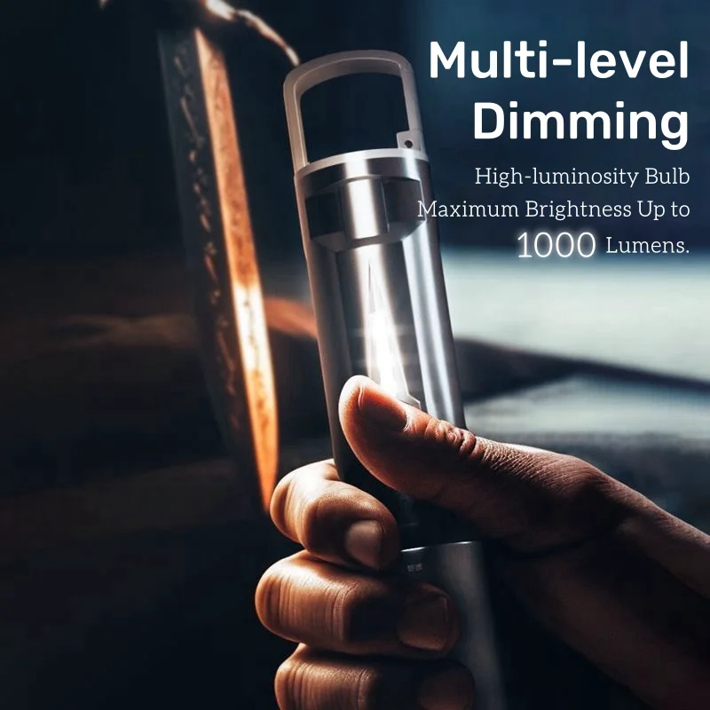 W7000 LED Flashlight 800 Lumens High Brightness Flashlight Waterproo Dustproof Type-c Fast Charging Super Bright LED Flashlight