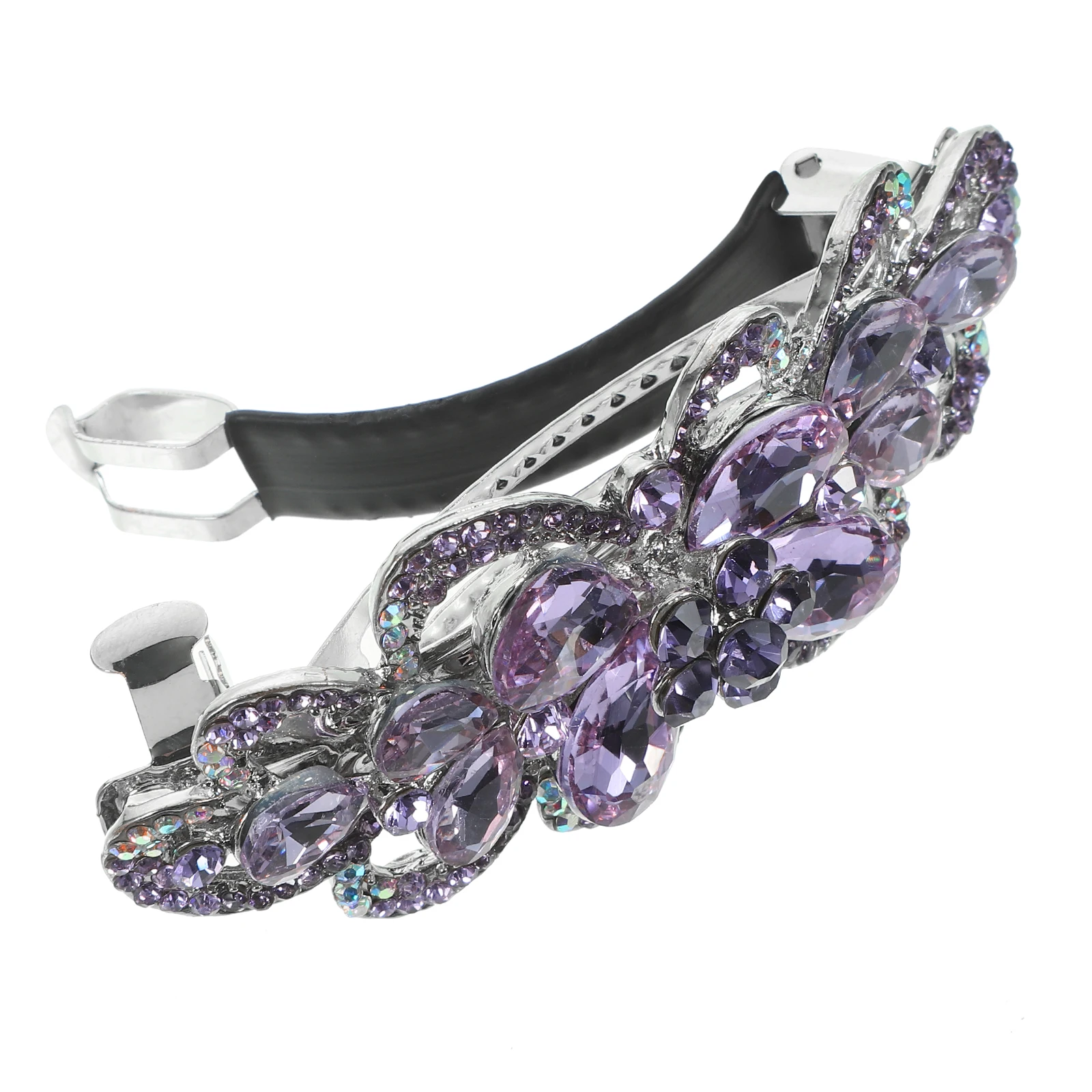 

Заколка для волос со стразами, роскошная заколка для женщин, безопасная пружинная заколка, блестящие аксессуары для волос для вечеринок, свадеб