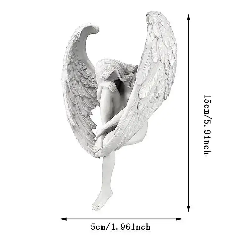 2026 Creative Sculpture Decoration Redemption Angel Statue Jewelry Redemption Statuette Religious Garden Home Decoration