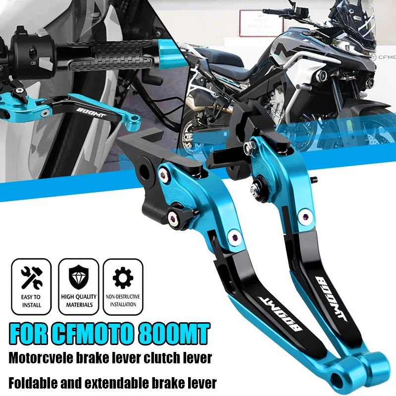 For CFMOTO 800MT ALLYEAR 800 MT 800-MT 800 2021-2025 2024 2023 2022 Adjustable Brake Clutch Levers Motorcycle Handle bar grips