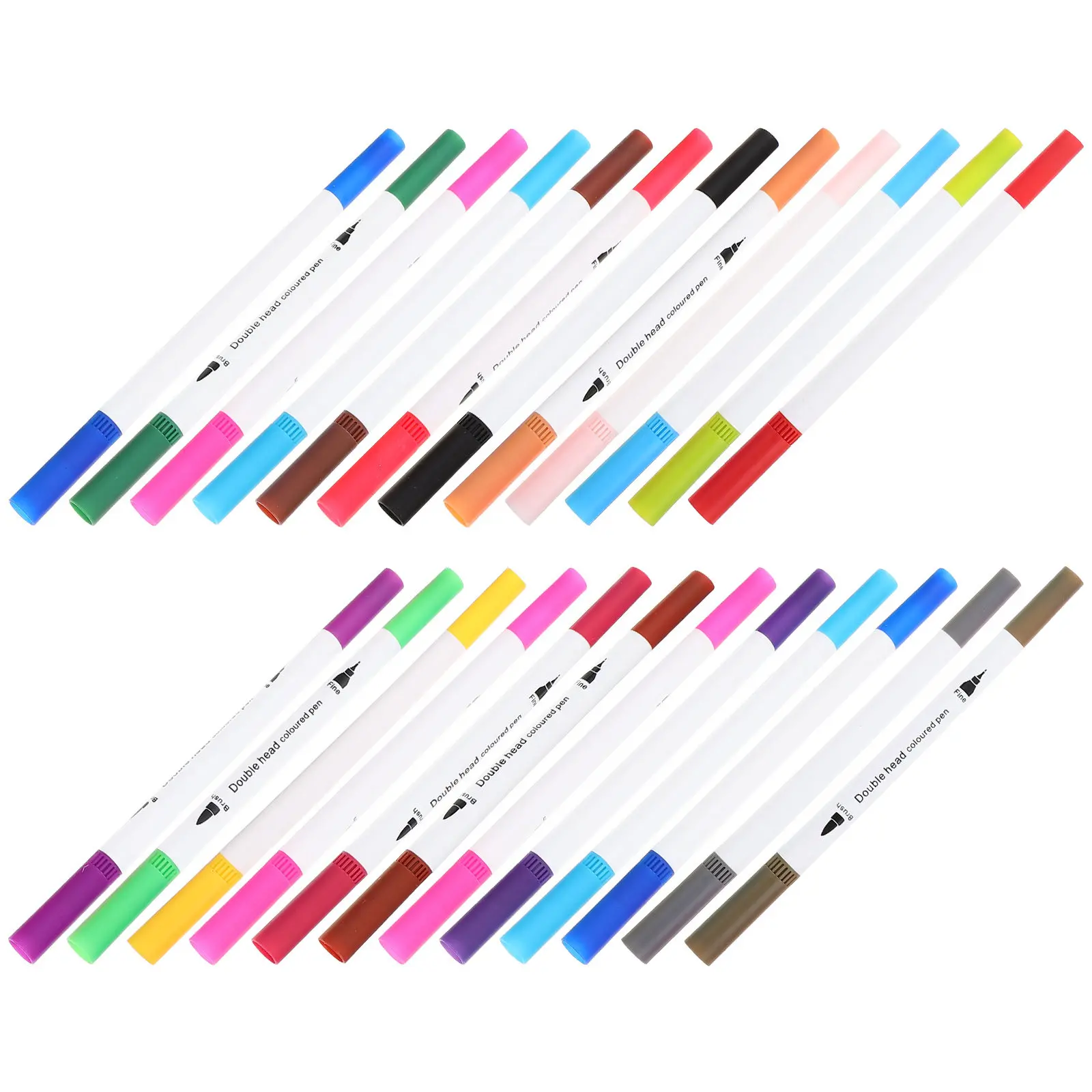 

Набор из 24 акриловых маркеров с двойным наконечником для рисования и живописи, премиум-качество