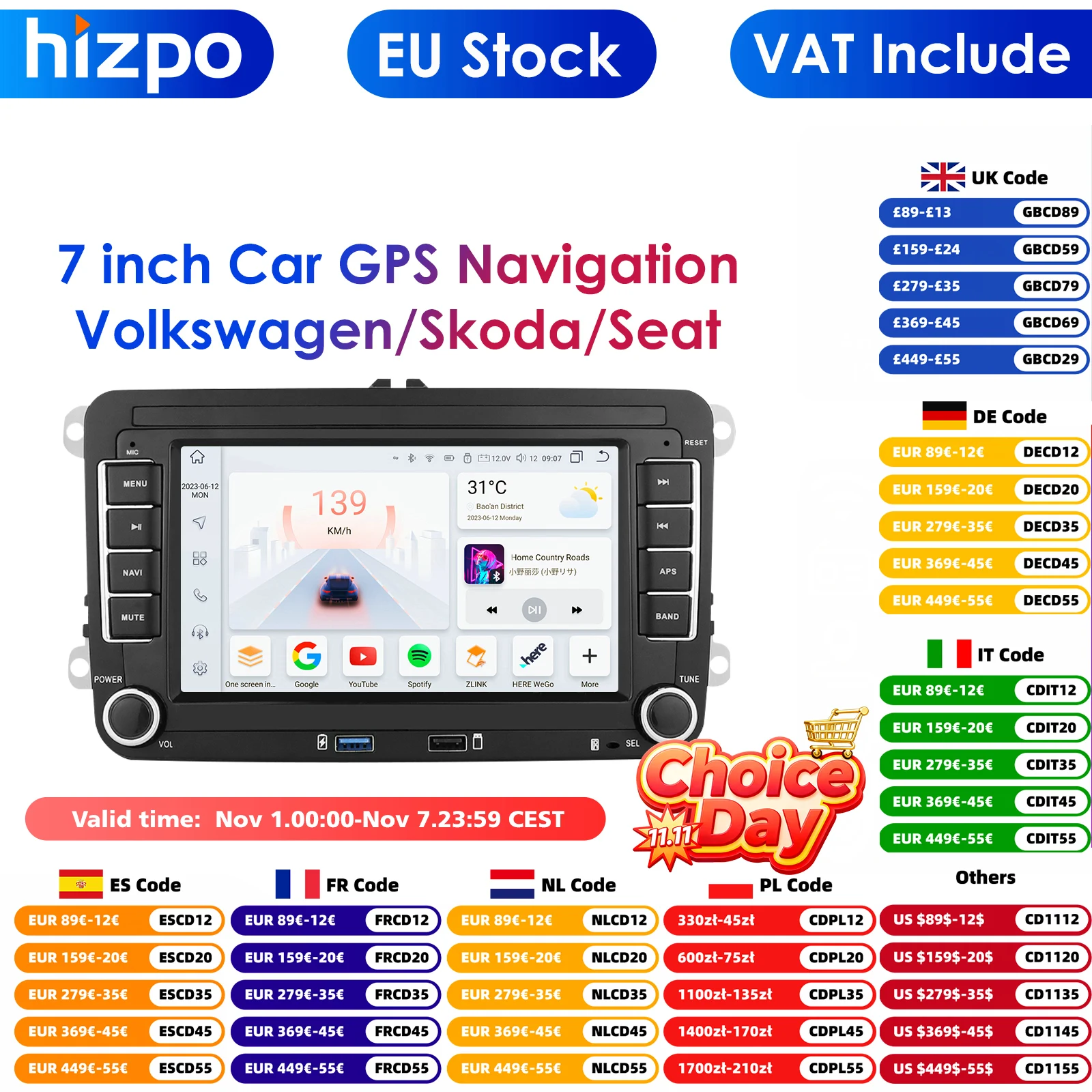 GPS Android 14 Auto Radio for Volkswagen VW Passat B6 B7 T5 Tiguan Touran GOLF POLO Carplay 4G Car Multimedia GPS 2din Autoradio