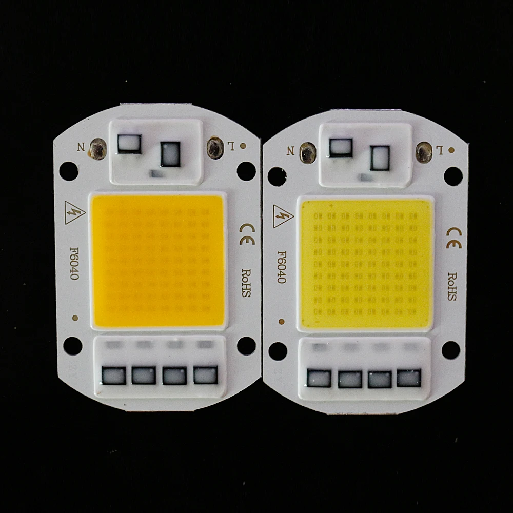 LED 20W 30W 50W COB Chip No Need Driver AC 220V White warm white LED Lamp Beads ​for Flood Light Spotlight Lampada DIY Lighting