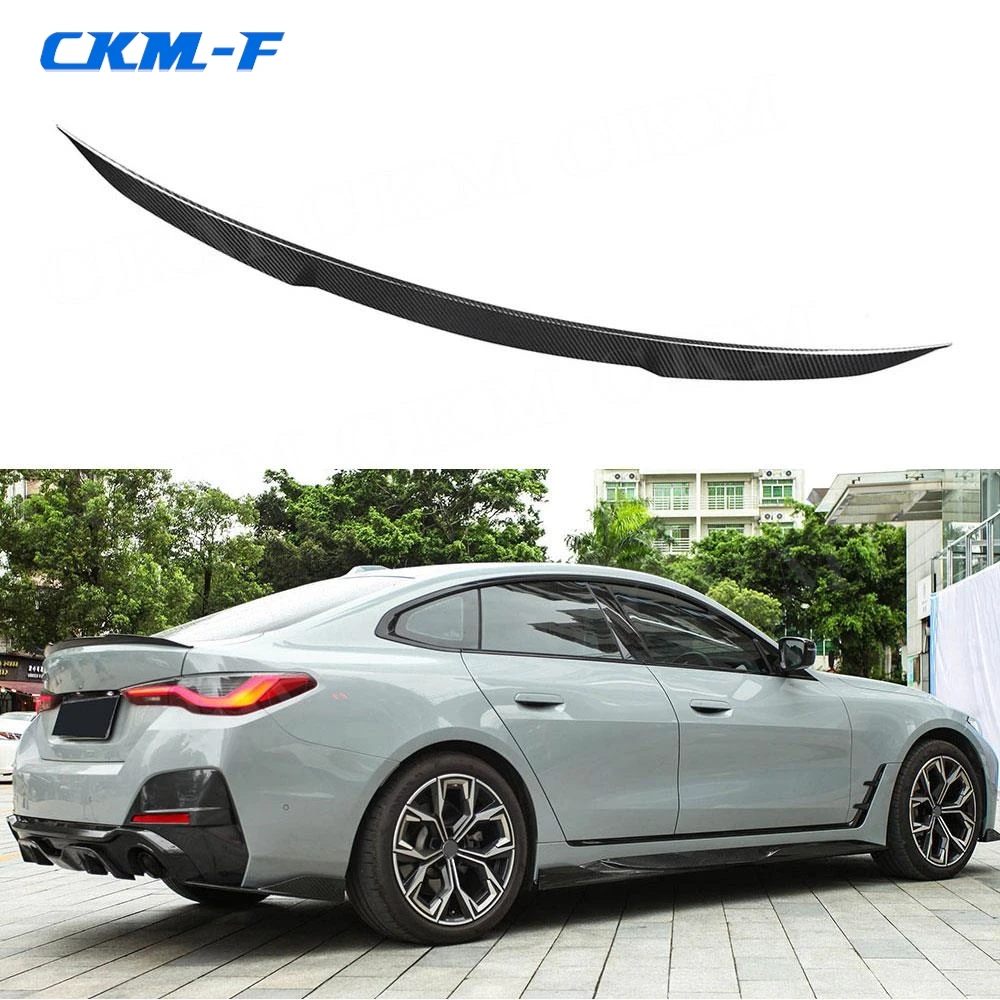 

Dry Carbon Fiber Rear Trunk Duck Spoiler Wing for BMW 4 Series G26 M Sport Sedan 2020+ Duckbill Rear Trunk Wing Spoiler