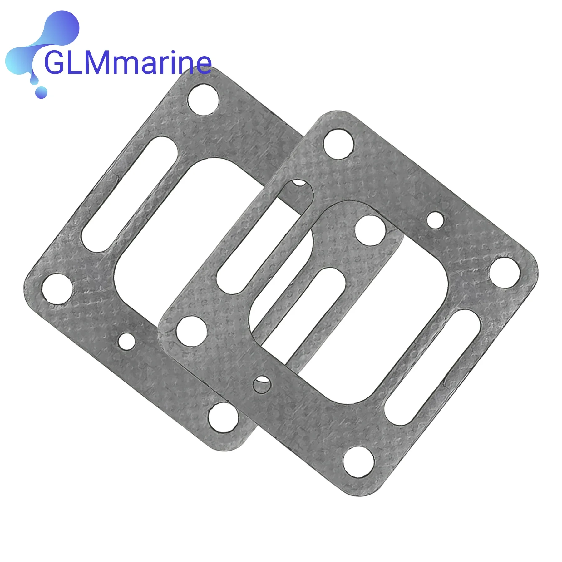

2 шт., Уплотнители для выпускного коллектора Mercruiser 4,3 5,0 5,7 350 27-30240 27-863724 27-863724Q 18-860233