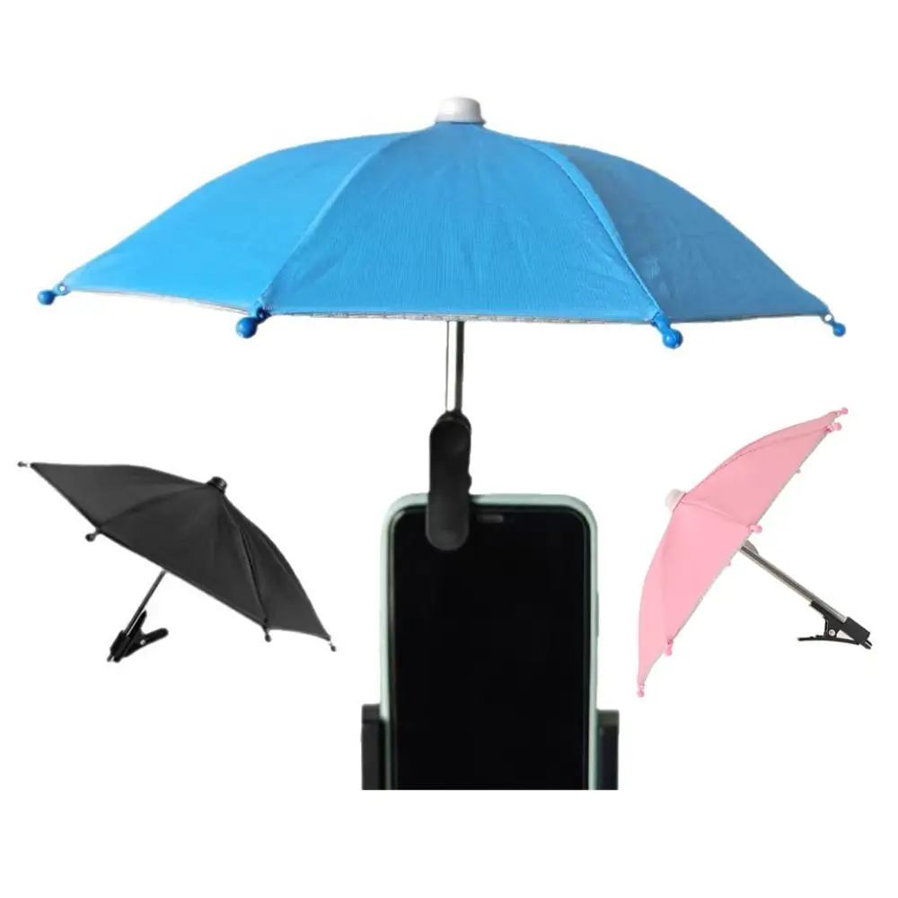 With Clip Phone Umbrella Holder Sun Protection Anti-Glare Phone Water-Resistant Umbrella Rain Resistant Universal