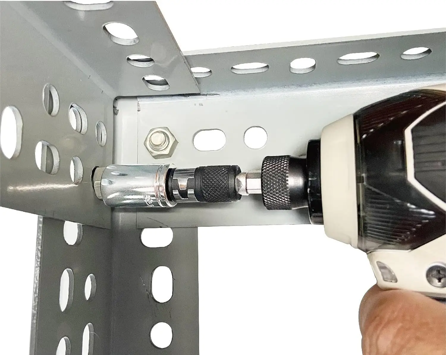 Chrome Vanadium Steel 1/4 Inch Drive Bit Holder Designed for High Drilling Without Bit Slippage or Rotation Loss