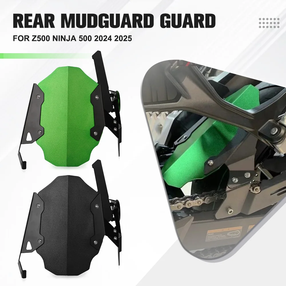 

For Kawasaki Z500 Ninja 500 Ninja500 SE 2024 2025 Rear Wheel for fender Splash Guard Rear Wheel Cover Splash Guard Mudguard