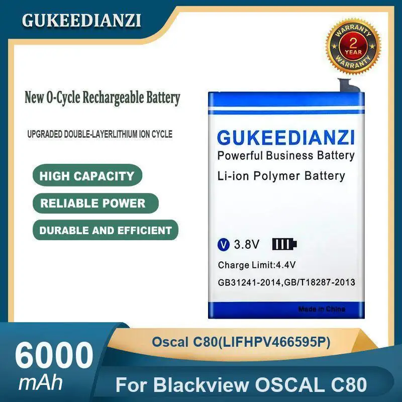 بطارية لـ Blackview Oscal Tiger 12 Li426595ADTHP VGOTEL Note 24 C20 Pro C20Pro C80 C60 S60 LiV455882ARTGH قدرة عالية