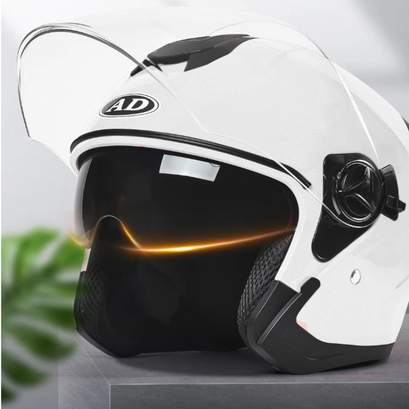 GB Certified Electric Car Helmet Ladies Winter Warm Battery Car Helmet Four Seasons General Motorcycle Half Helmet Male