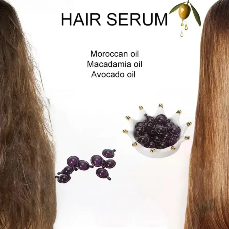 5/10/20/30pcs Hair Serum Anti Hair Loss Mask Repair Damaged Hair Products Vitamin Capsule Pro Keratin Complex Oil Smooth Silky