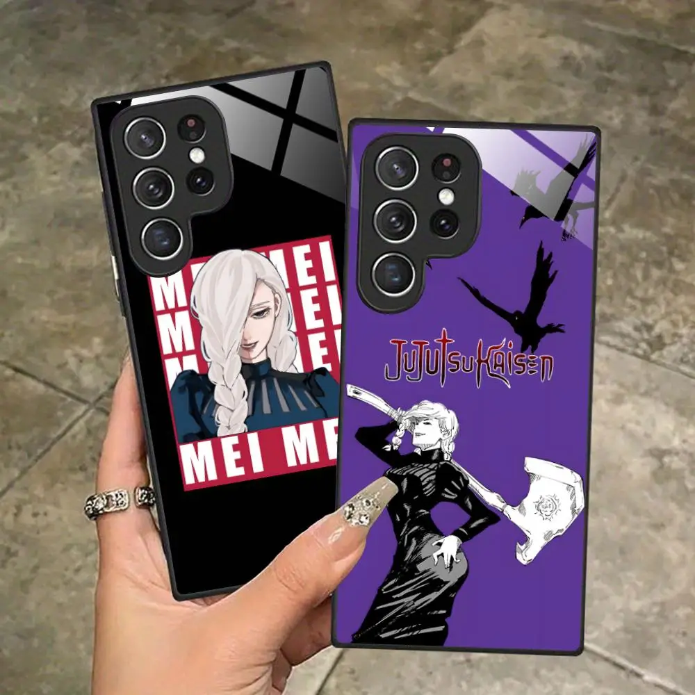 JJK Meimei Phone Case for Samsung Galaxy S26 S25 S24 S23 S22 S21 S20 Note20 Plus FE Ultra Glass Protective Cover