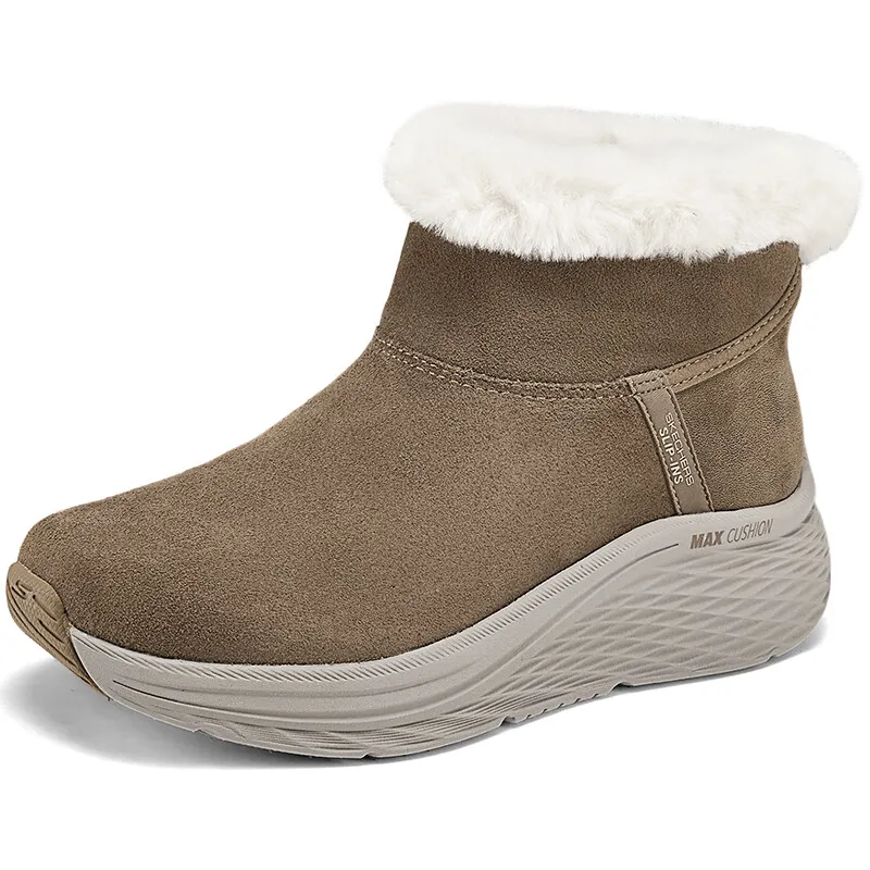 

Skecher women's shoes 2025 new cashmere warm cotton shoes snow boots non-slip cushioned sports shoes casual shoes 144380-CSNT