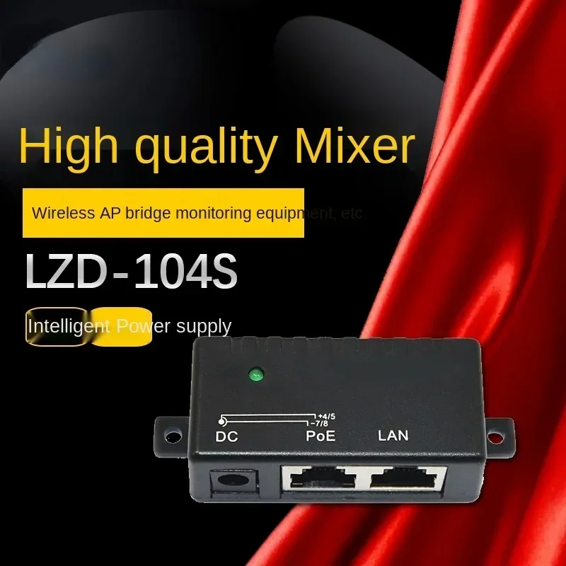 

802.3af PoE injector PoE splitter Gigabit 24V 48V passive injector with 2.1x5.5mm DC RJ-45 connector for IP Camera VOIP Phones