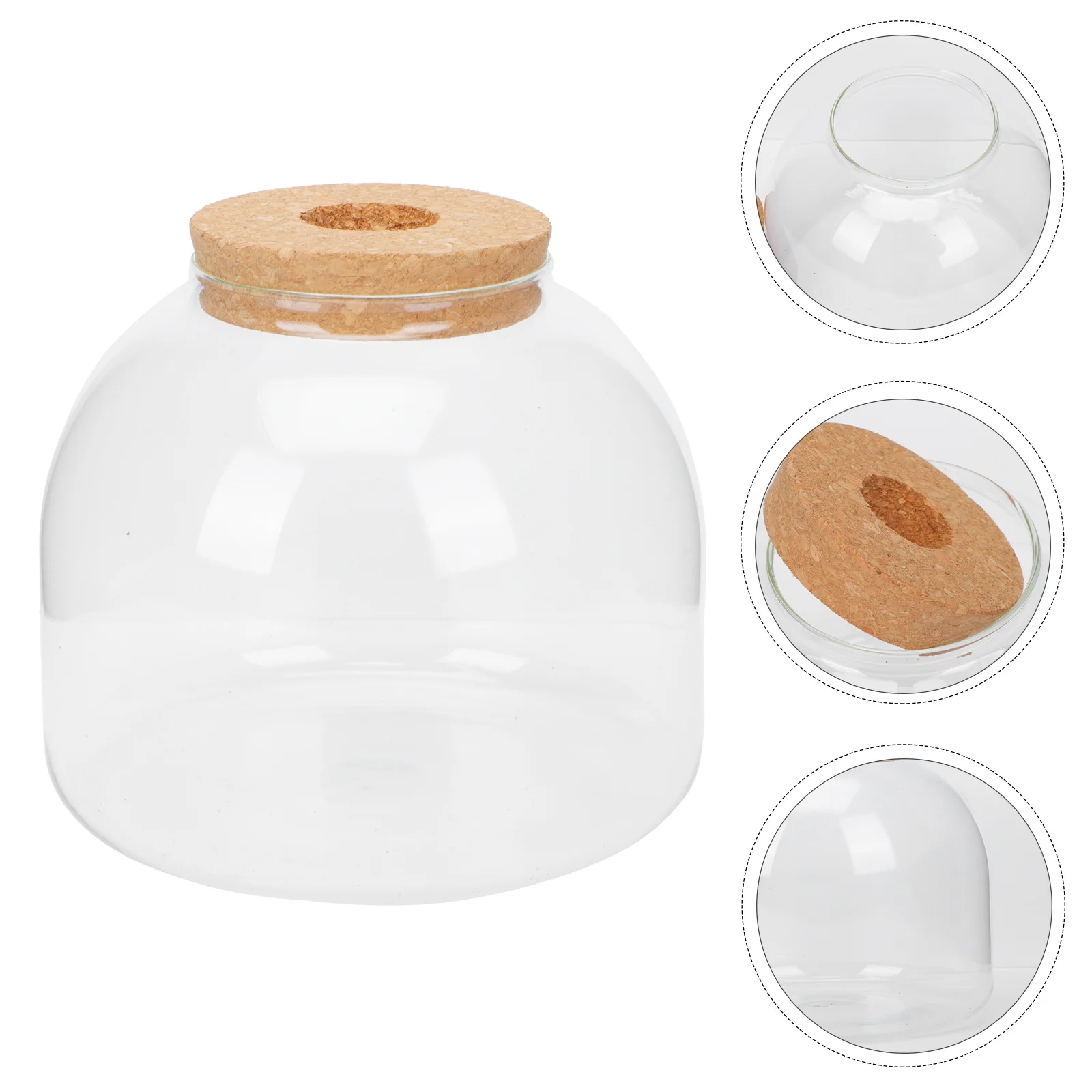 

1Set DIY Landscape Bottle Microlandscape Container Wood Material for Beautification Gift Idea