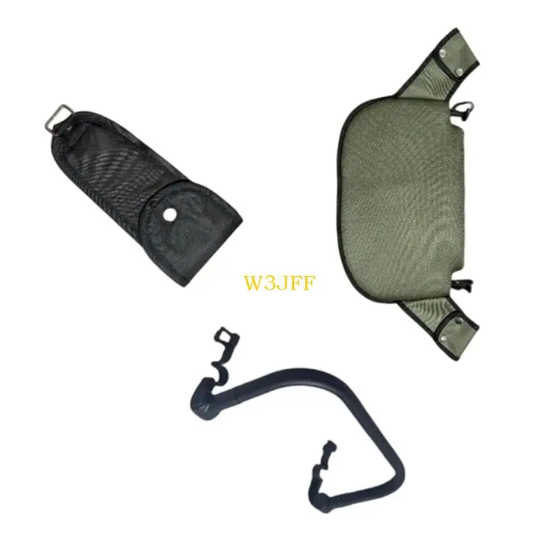 

W3JF 3 шт./компл., подлокотник для коляски и подставка для ног, комплект защиты промежности, дышащая искусственная кожа, простая