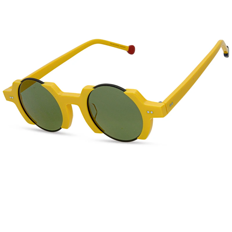 New Irregular Half Frame Sunglasses, Riveted Hollow Sunglasses, Sunshade, Fishing for Men and Women