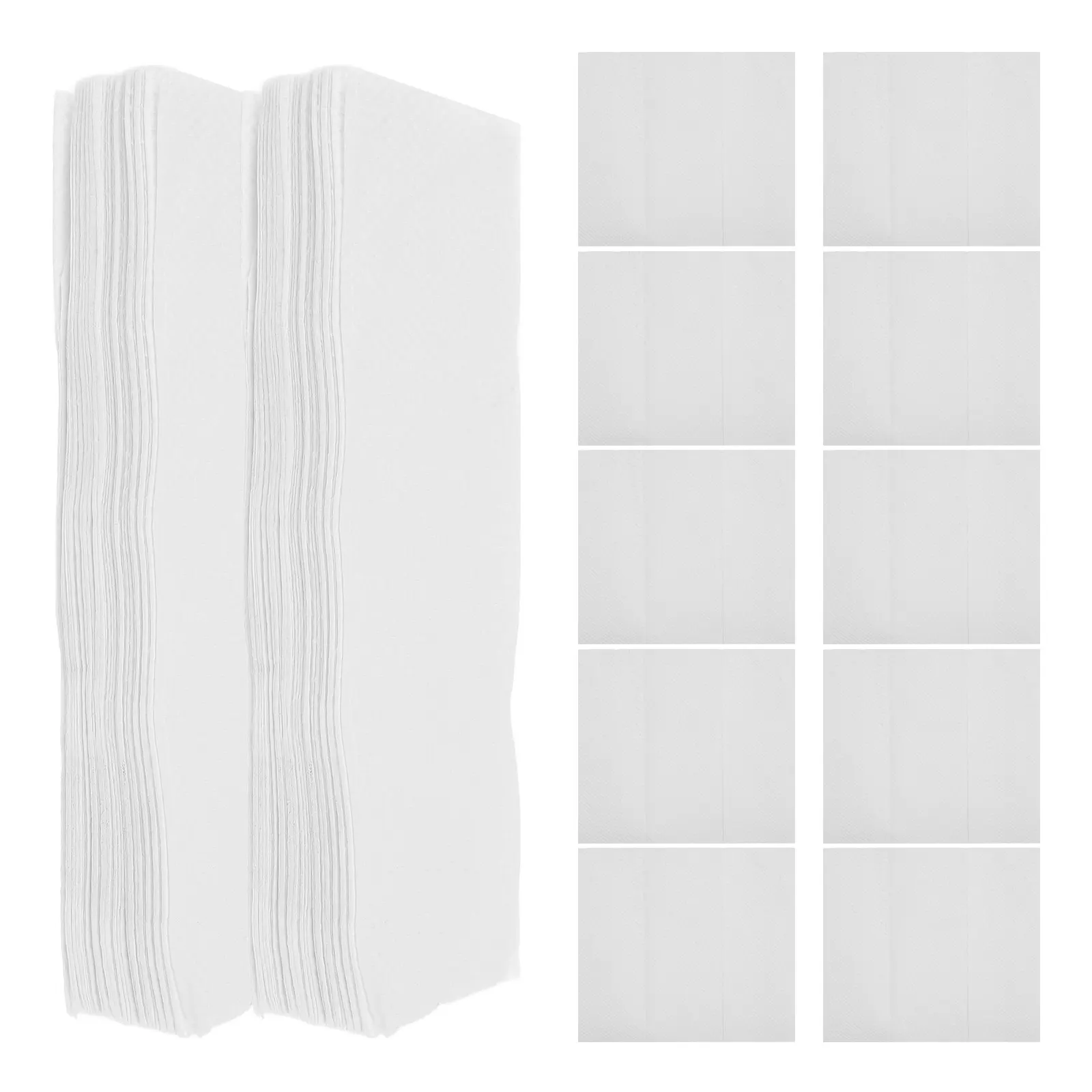 200Pcs Three-Fold Disposable Hand Towels Premium Thick Soft White Paper Towels for Bathroom Hotel Mall Public Restroom Use