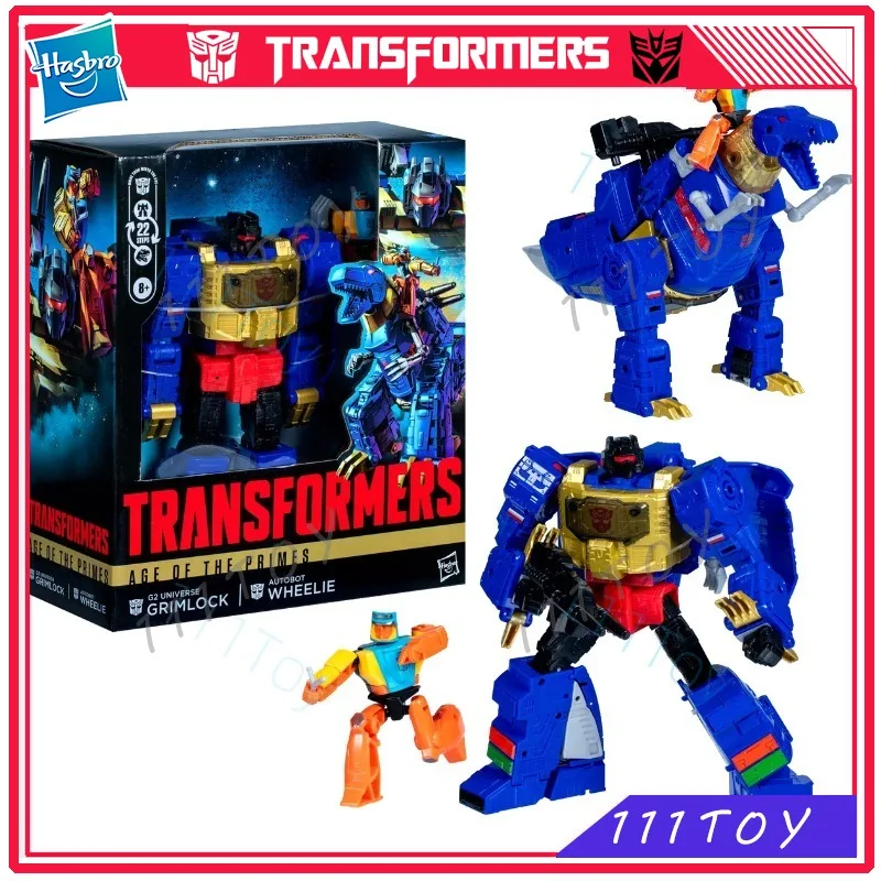 

In Stock Hasbro Transformers Classic Toys Age Of The Primes Grimlck Wheelie Action Figure Robot Toy Collectibles Gifts Hobbies