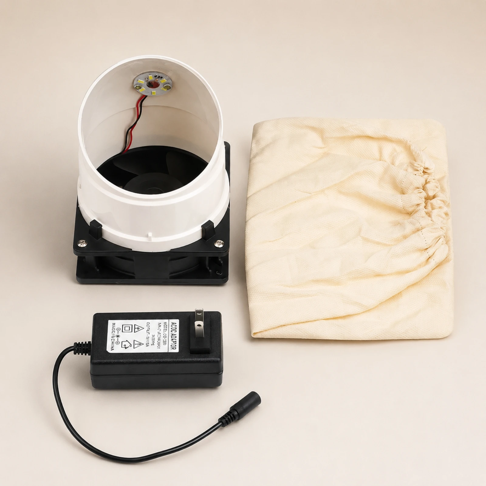 Low-Pressure Dust Extractor Fan Portable Dust Extractor with Collection Bag Reusable for Jewelry Makers, Polishing Work
