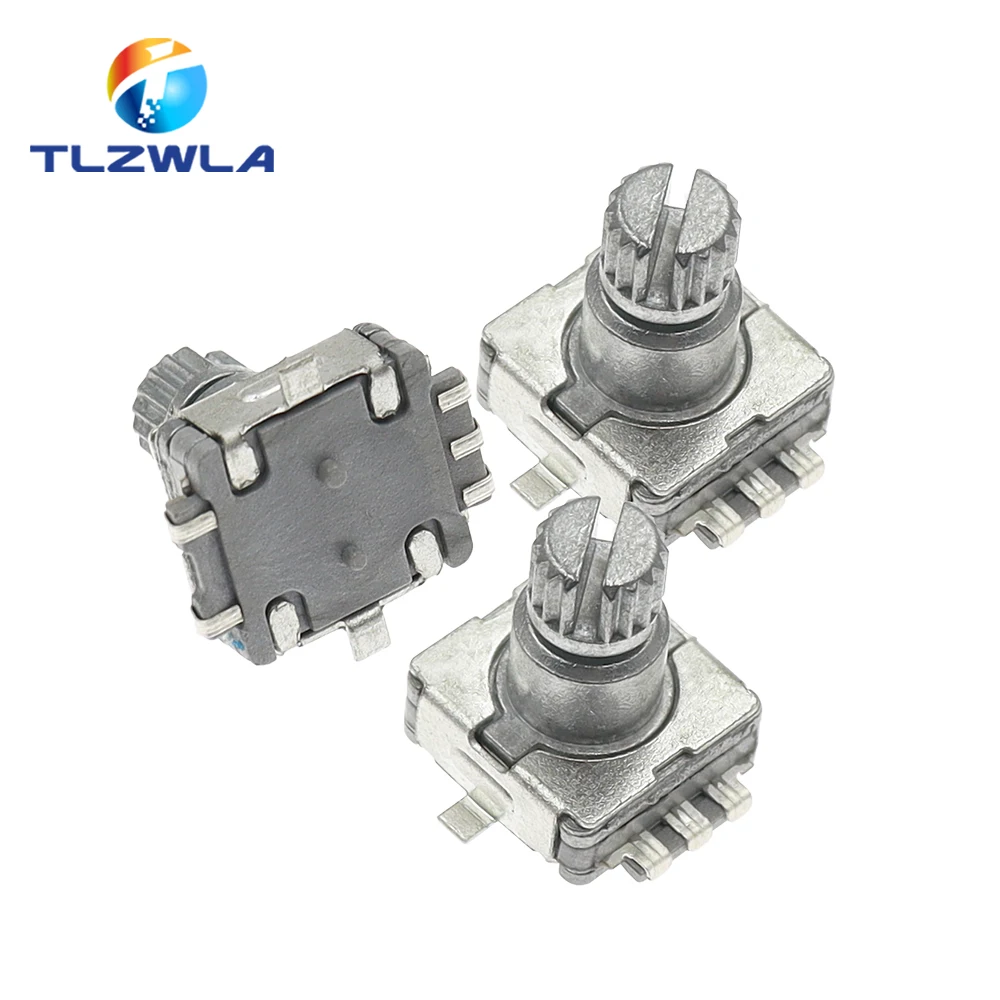 5PCS Rotary Encoder Switch EC11 With Push Switch 5Pin SMD Type Handle Length 10MM Plum Shaft