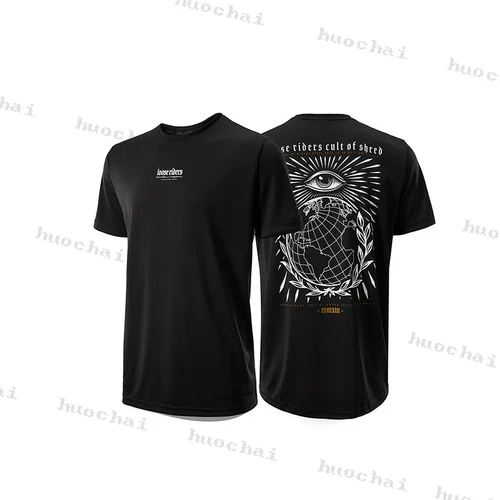 Imagen 1 del producto Loose Riders Downhill Jersey de verano para hombre DH ropa de Motocross MTB ciclismo resistencia sudor abajo desgaste, sudadera de moda