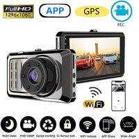 Car DVR WiFi Dash Cam Front and Rear View Camera Full HD 1080P Drive Video Recorder Black Box Auto Dashcam GPS Car Accessories