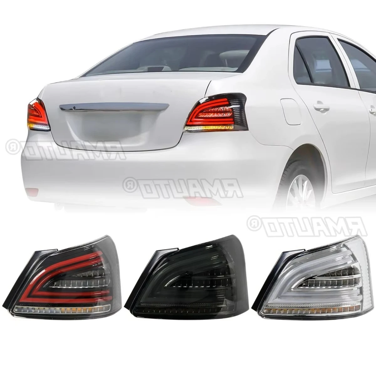 

For Toyota VIOS 2008-2013 Left Right Rear LED Taillight Taillamp Tail Lights Assembly Wide Light Corner Lamp