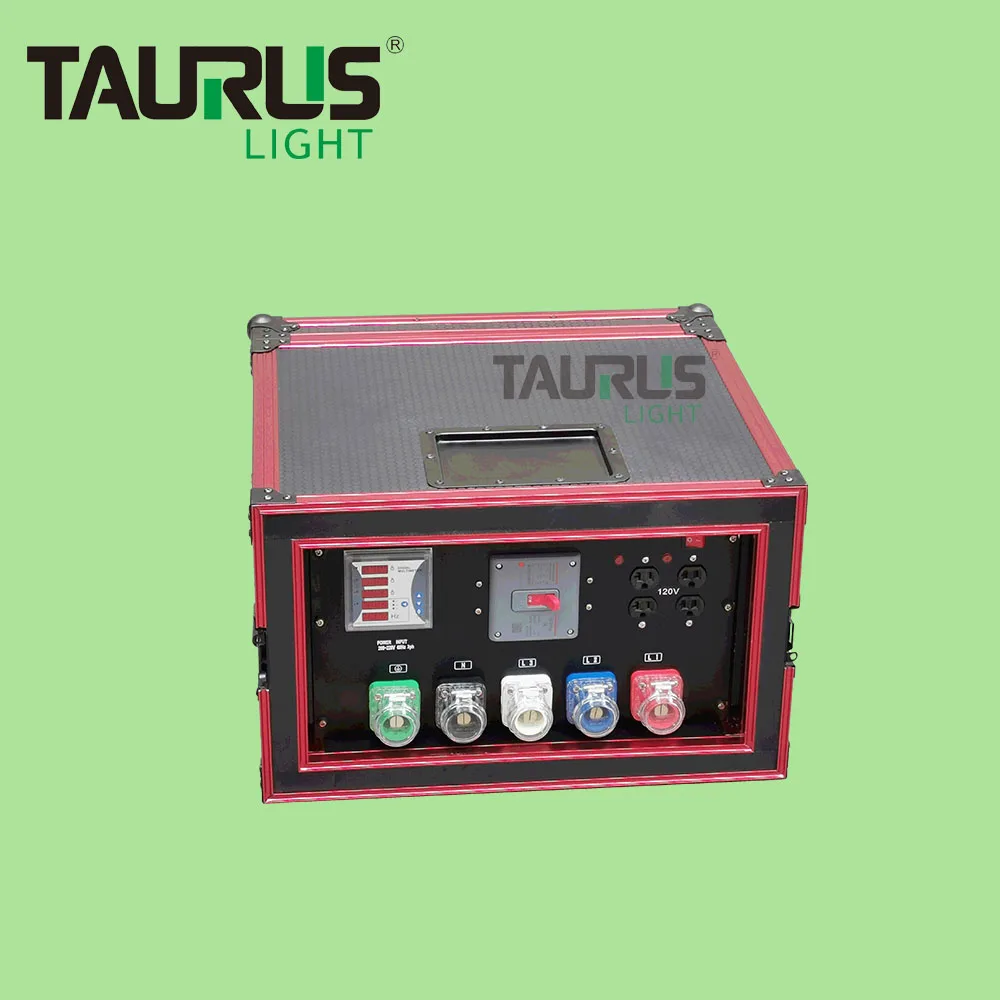 Multi-function Power Meter 6U 400A Socapex Y Edison Power Distribution Box with Each Output Has Breaker Power Distributor