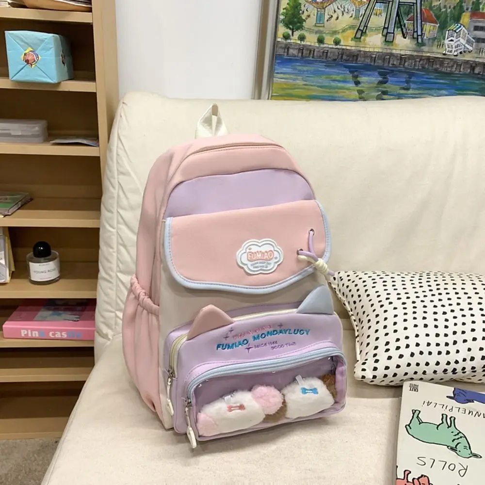 Mochilas escolares para estudiantes de estilo japonés, impermeables, multibolsillos, Lolita Itabag, correas ajustables resistentes al desgaste