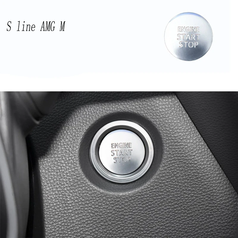 لتويوتا كورولا ليفين 2019-2024 محرك السيارة بدء وقف والعتاد التحول لوحة التيار المتناوب إيقاف الزر المركزي التبديل غطاء ملصق الكسوة LHD