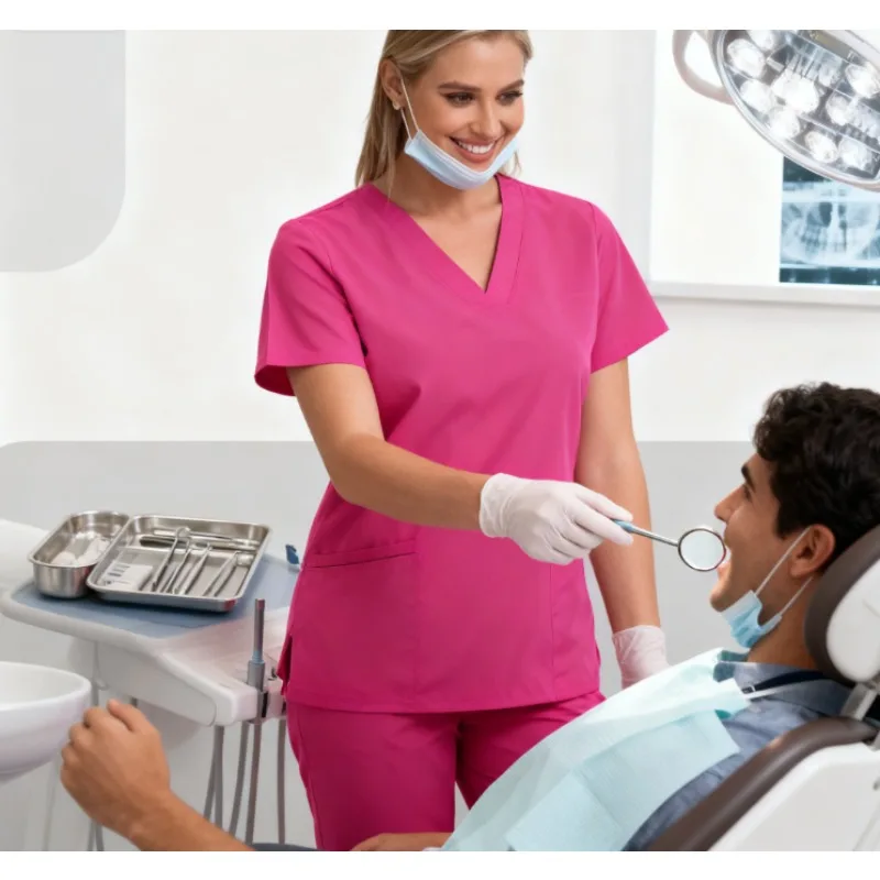 Women's Medical Scrub Set, Surgical Scrubs Uniform for Doctors and Nurses