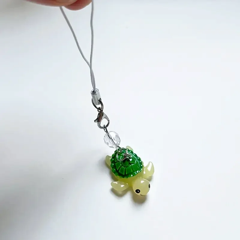 

1pc Cute Resin Sea Turtle Phone Charm, Kawaii Ocean Animal Lanyard Strap, Mobile Phone Decorative Accessory Gifts