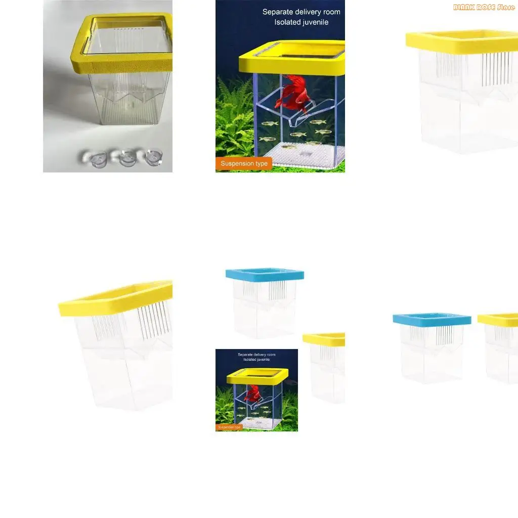 K1AE FishTank Hatchery Incubator Aquarium Isolation Breeding Box with Suction Cup
