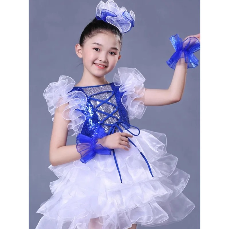 

Children's costumes, fluffy gauze dresses, chorus dancing, sequined cheerleading, modern dance performance costumes