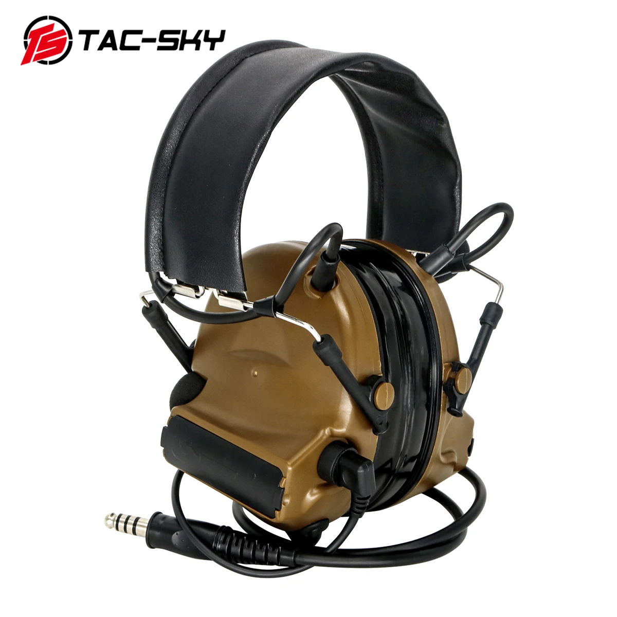 Imagem -04 - Tac-sky Tático c2 Comtac ii Fone de Ouvido Airsoft Caça Proteção Auditiva Tiro Muffs Walkie Talkie Ptt Fone de Ouvido ts