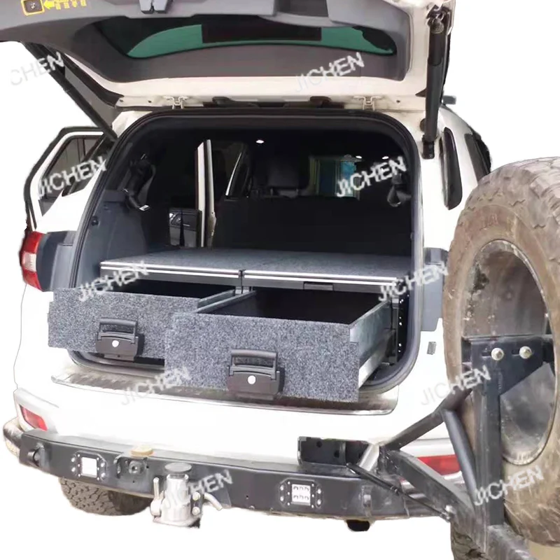 

New Unified Car Drawer System For Ranger, Side Floor Kit Regret Road 4x4 Off-Road SUV Storage Tools Drawer Model
