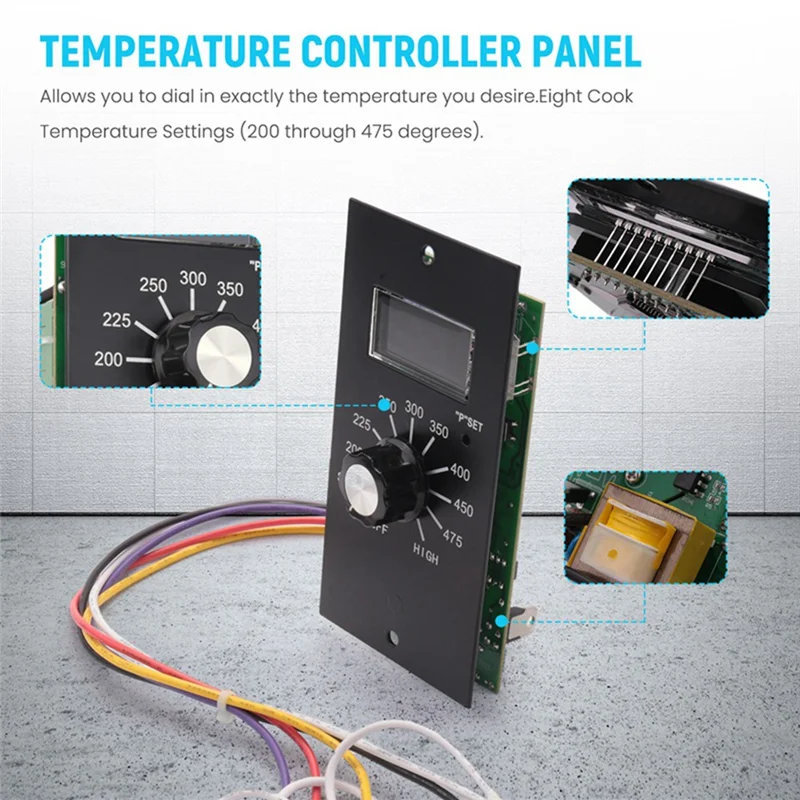 

ABJN-Control Board Digital Thermostat For Pit Boss Wood Pellet Grills–PB700 , 340 , 440 , 820 , BBQ Compatible