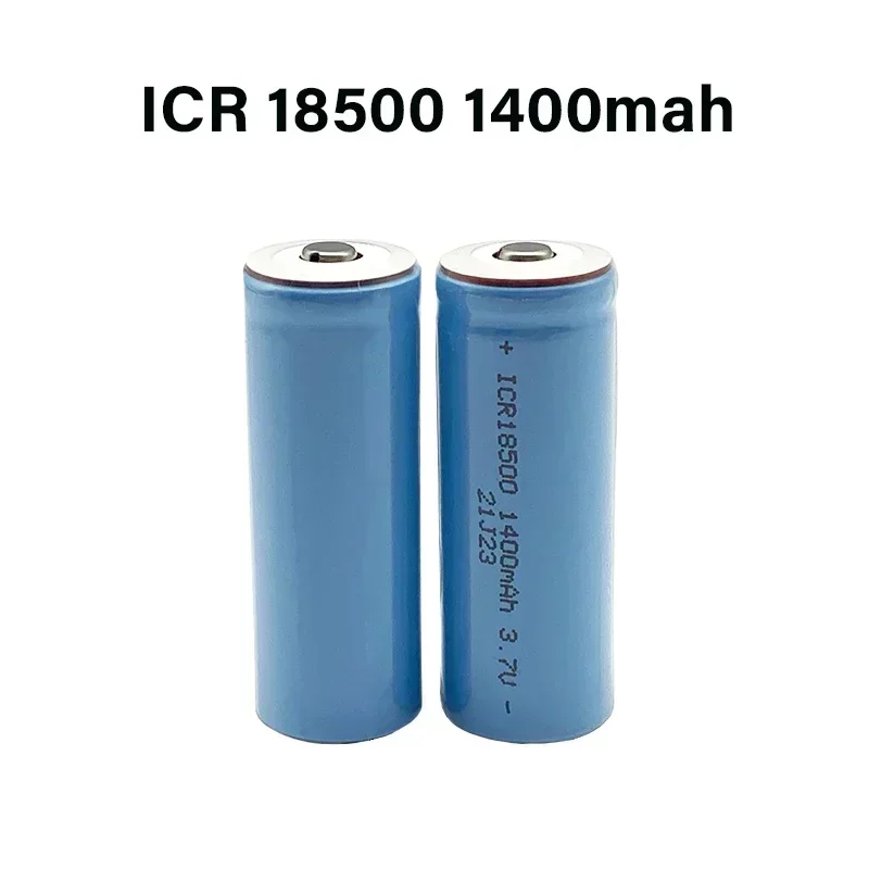 New 18500 battery 3.7V 1400mAh with pointed tip rechargeable ion battery, For strong light flashlight anti-light special