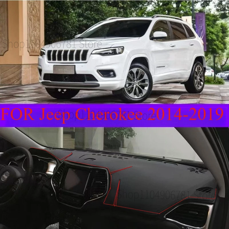 

FOR Jeep Cherokee 2014-2019 Car Dash Mat Dashmat Dashboard Mat Cover Sun Shade Dash Board Cover Carpet Accessories