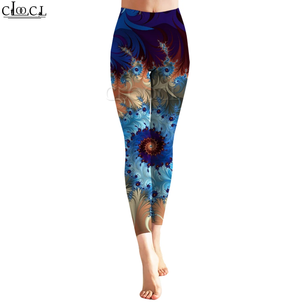 CLOOCL ใหม่กางเกงขายาวผู้หญิงฟิตเนส Legging Graffiti สี 3D การพิมพ์แฟชั่นเหมาะสําหรับผู้หญิงทุกวันวิ่งออกกําลังกายกางเกง