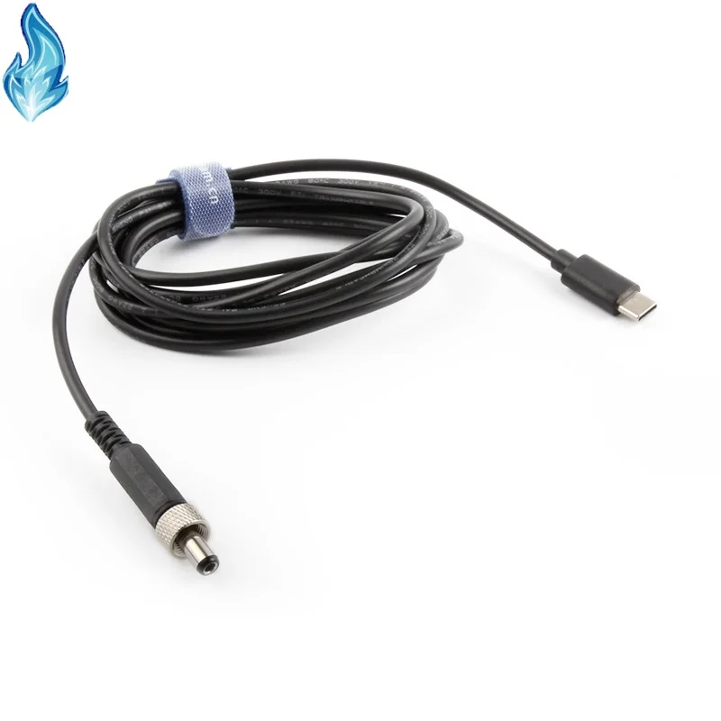 Type-C USBC PD 12V to DC 5525 Right Angled with Lock Screw Cable For Video Devices PIX-E5 PIX-E5H PIX-E7 Touch Screen Monitor